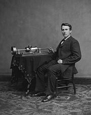 爱迪生与早期发明的留声机