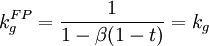 k_g^{FP}=frac{1}{1-beta(1-t)}=k_g