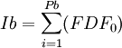 Ib=\sum_{i=1}^{Pb} (FD F_0)