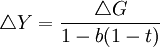 \triangle Y=\frac{\triangle G}{1-b(1-t)}