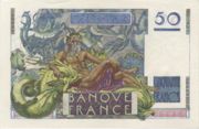 法国法郎1947年版50法郎——反面