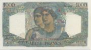法国法郎1950年版1000法郎——正面