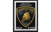 2007年意大利发行的兰博基尼Miura纪念邮票，售价0.85欧元