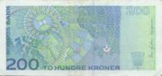 挪威克朗2002年版200克朗——反面