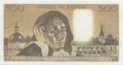 法国法郎1989年版500法郎——反面