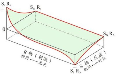 奥斯古德的三维迁移模式 - 迁移与倒摄曲面图例