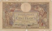 法国法郎1938年版100法郎——正面
