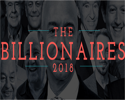 2018年《福布斯》全球亿万富豪排行榜