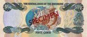 巴哈马元2001年版1/2 Dollar面值——反面