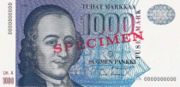 芬兰货币1000马克——正面