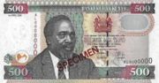 肯尼亚先令2003年版面值500 Shillings——正面