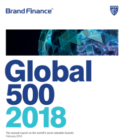 2018年Brand Finance全球品牌价值500强