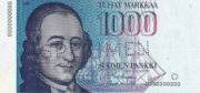 芬兰货币1000马克——正面