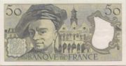 法国法郎1991年版50法郎——反面