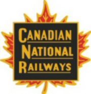 The Canadian National Railways logo or herald (Which would later be replaced by the controversial CN "worm" in the early 1960s)