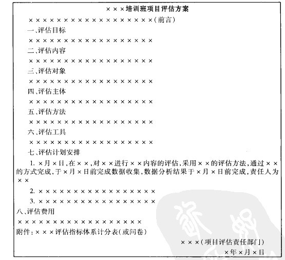 培训项目评估方案 Mba智库百科