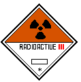 放射性物品（第III级）UN Transport symbol for radioactive substances, Category III