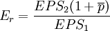 E_r=\frac{EPS_2(1+\overline{p})}{EPS_1}