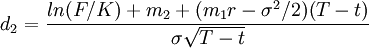 d_2=\frac{ln(F/K)+m_2+(m_1 r-\sigma^2/2)(T-t)}{\sigma\sqrt{T-t}}