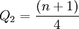 Q_2=\frac{(n+1)}{4}