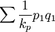 \sum\frac{1}{k_p}p_1q_1