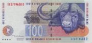 南非兰特1999年版100面值——正面