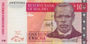 马拉维克瓦查2003年版面值100 Kwacha——正面