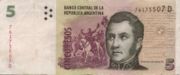 阿根廷比索2002年版2 Pesos面值——正面