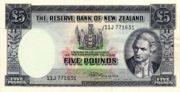 新西兰元-1967年版5磅面值——正面