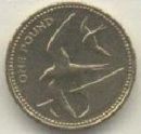 Reverse of St Helena £1 coin