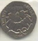 Reverse of St Helena 20p coin