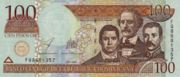 多米尼加比索2003年版100 Pesos Oro面值——正面