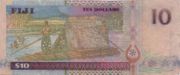 斐济元2002年版10 Dollars面值——反面