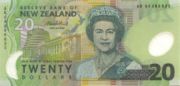 新西兰元2004年版20面值——正面