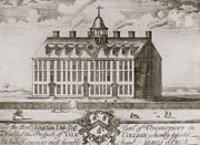 康乃狄格楼,1718-1782，耶鲁大学最早的建筑，现在为哲学系所在地。