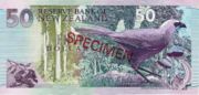 新西兰元1992年版50面值——反面