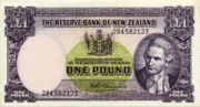 新西兰元-1967年版1磅面值——正面