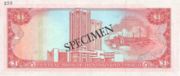 特立尼达多巴哥元1985年版1 Dollar面值——反面