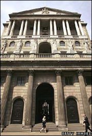 英格兰银行在伦敦金融城的中心