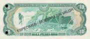 多米尼加比索1997年版10 Pesos Oro面值——反面