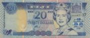 斐济元2002年版20 Dollars面值——正面