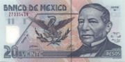 墨西哥比索2001年版20面值——正面