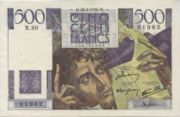 法国法郎1946年版500法郎——正面