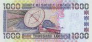 塞拉利昂利昂2002年版面值1000 Leones——反面