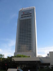 SingTel's Comcentre Building at Exeter Road, near the Orchard Road shopping belt.