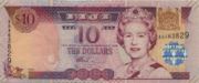 斐济元2002年版10 Dollars面值——正面