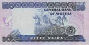 尼日利亚奈拉2005年版面值50 Naira——反面