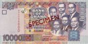 加纳塞地2002年版面值10,000 Cedis——正面