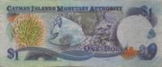 开曼群岛元2003年版1 Dollar面值——反面