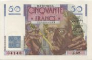 法国法郎1947年版50法郎——正面
